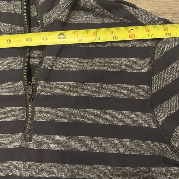 Lululemon Studio 1/2 Zip Pullover Asymmetrical Men’s M/L? Striped Sweater - Picture 6 of 6